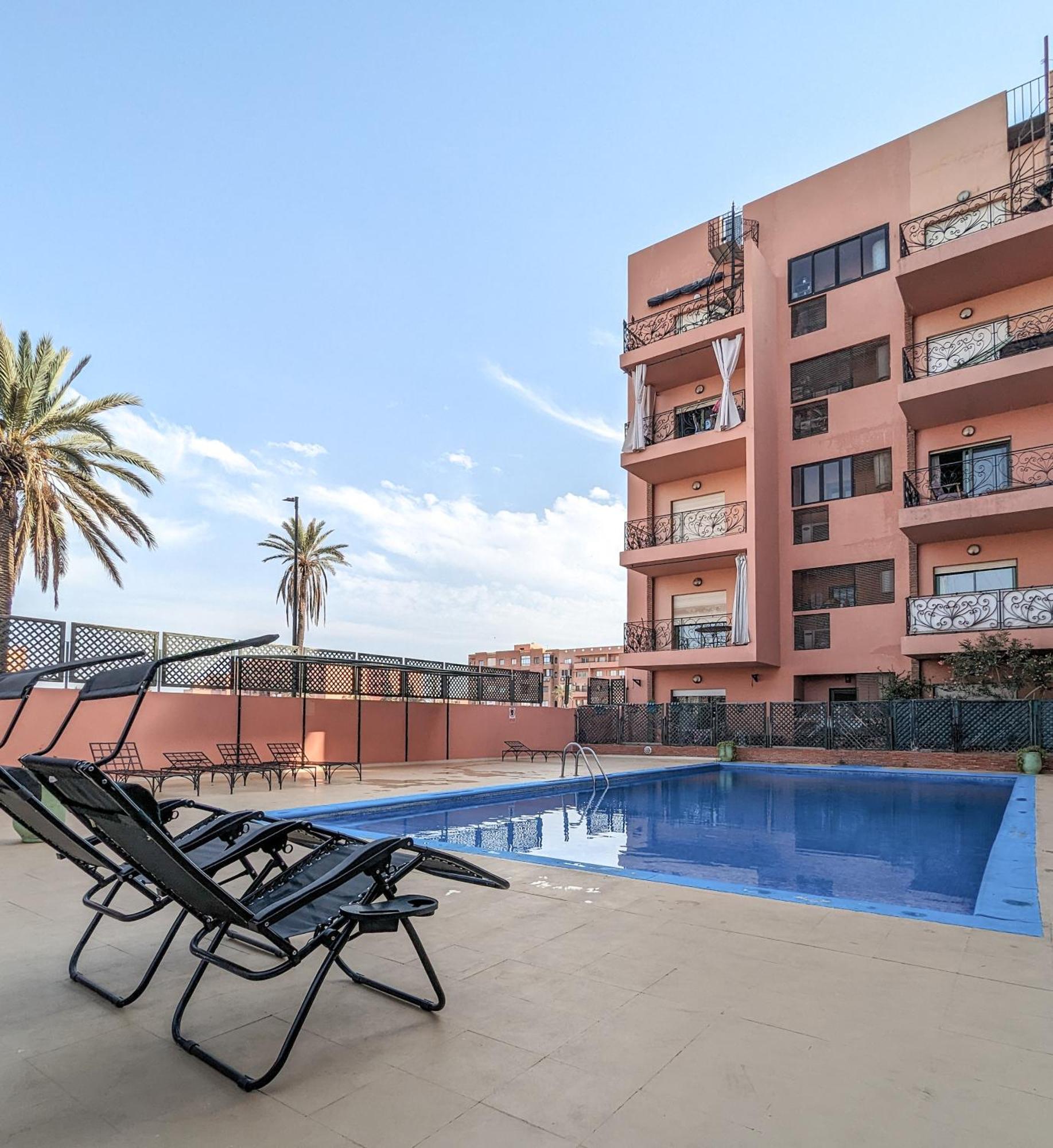 Apartement Panoramic View Majorelle Garden With Pool Μαρακές Εξωτερικό φωτογραφία